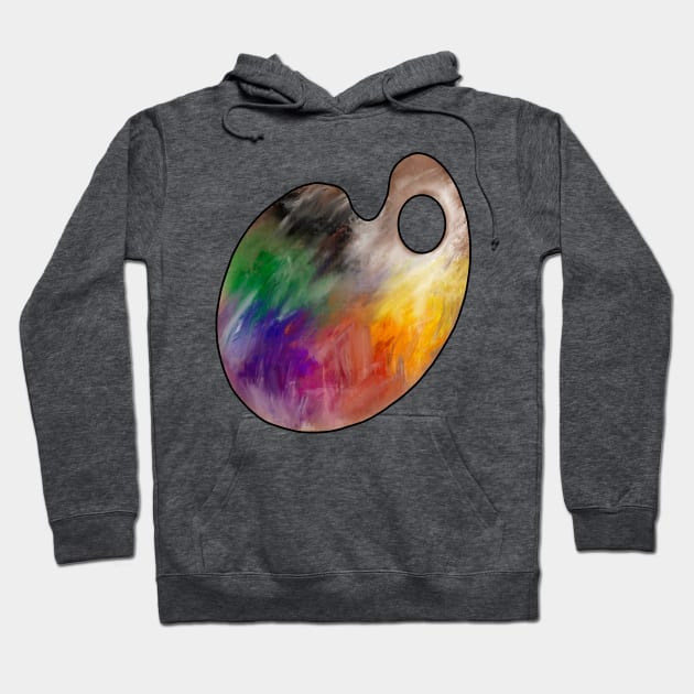 Paint palette Hoodie by LeighsDesigns